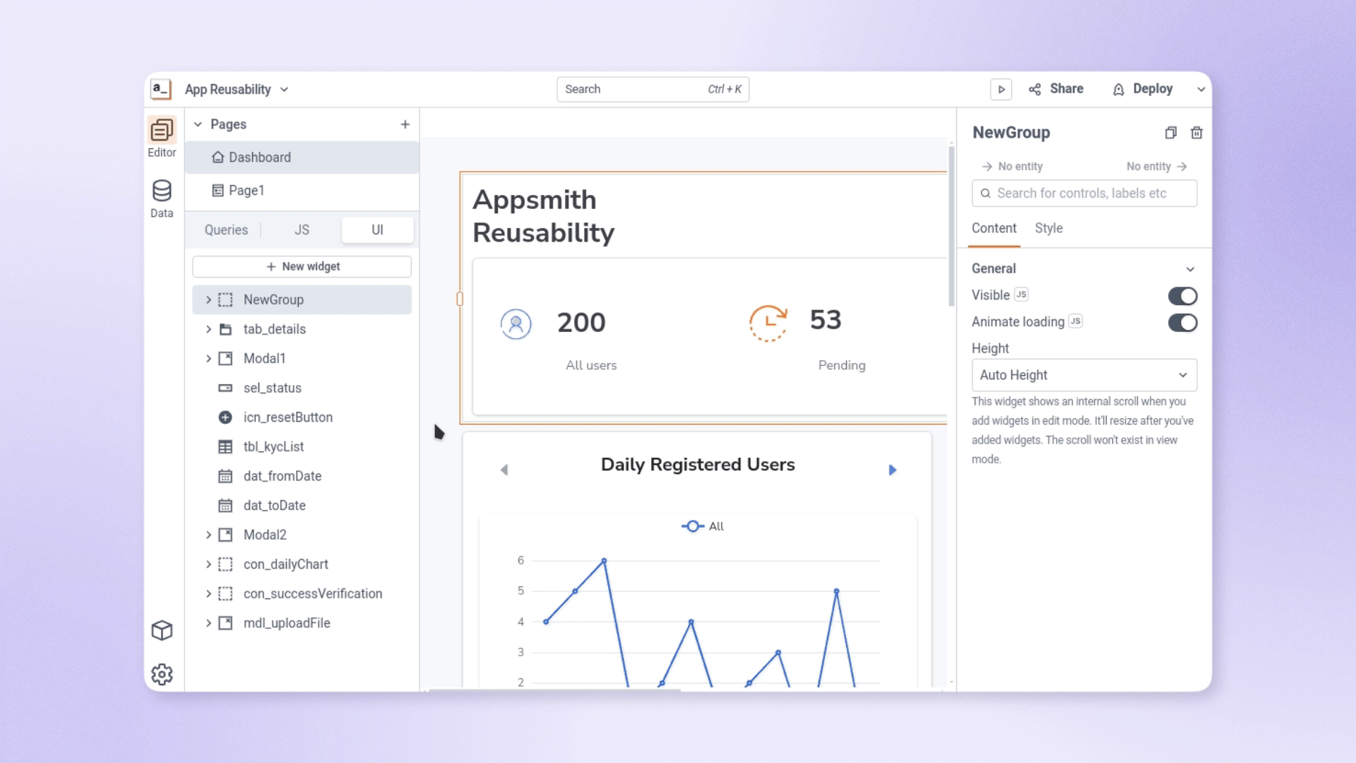 Recording showing how to move and copy JS objects and queries to different pages within the same application.