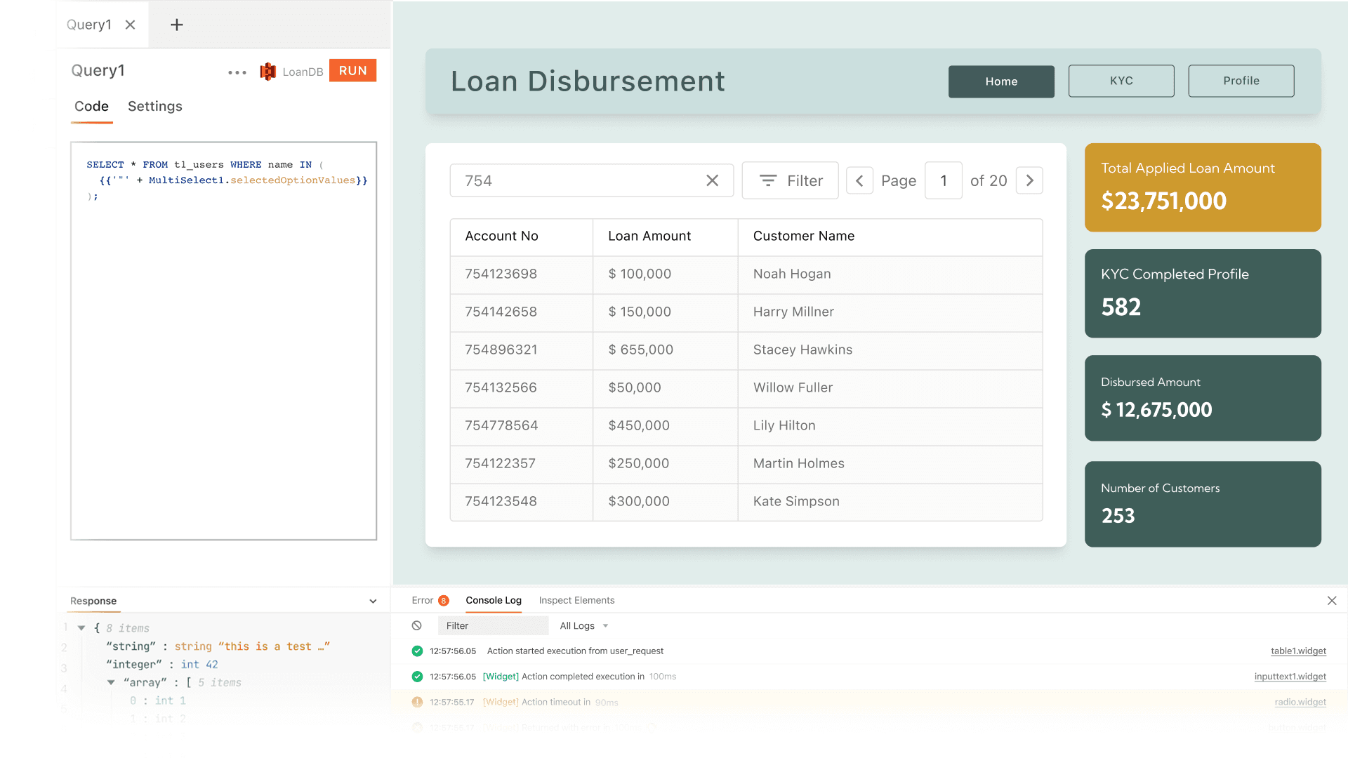 Portal • Loan disbursement