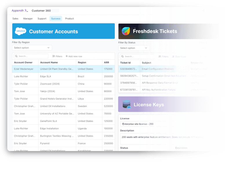 Customer 360 landing hero