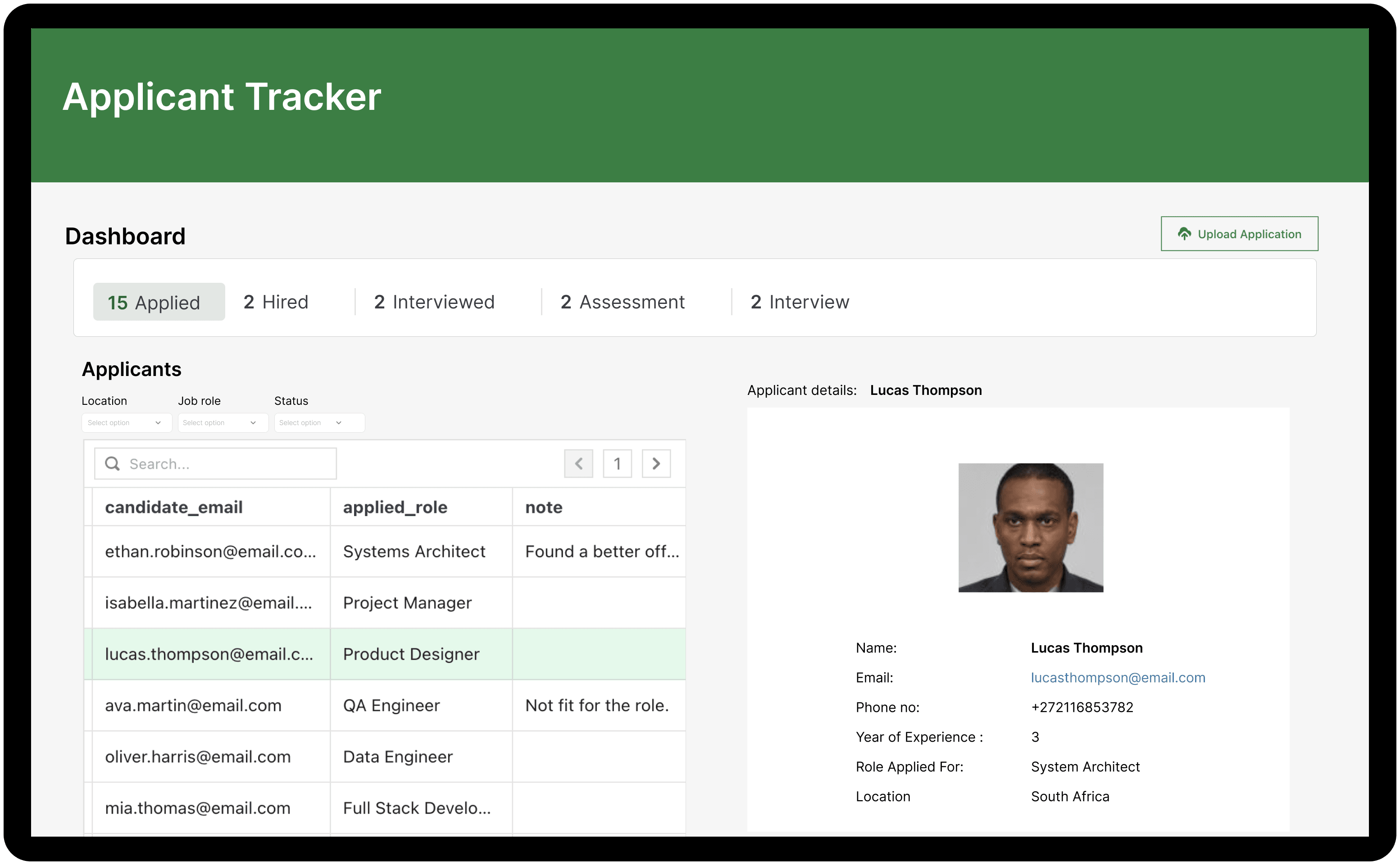 Applicant Tracker