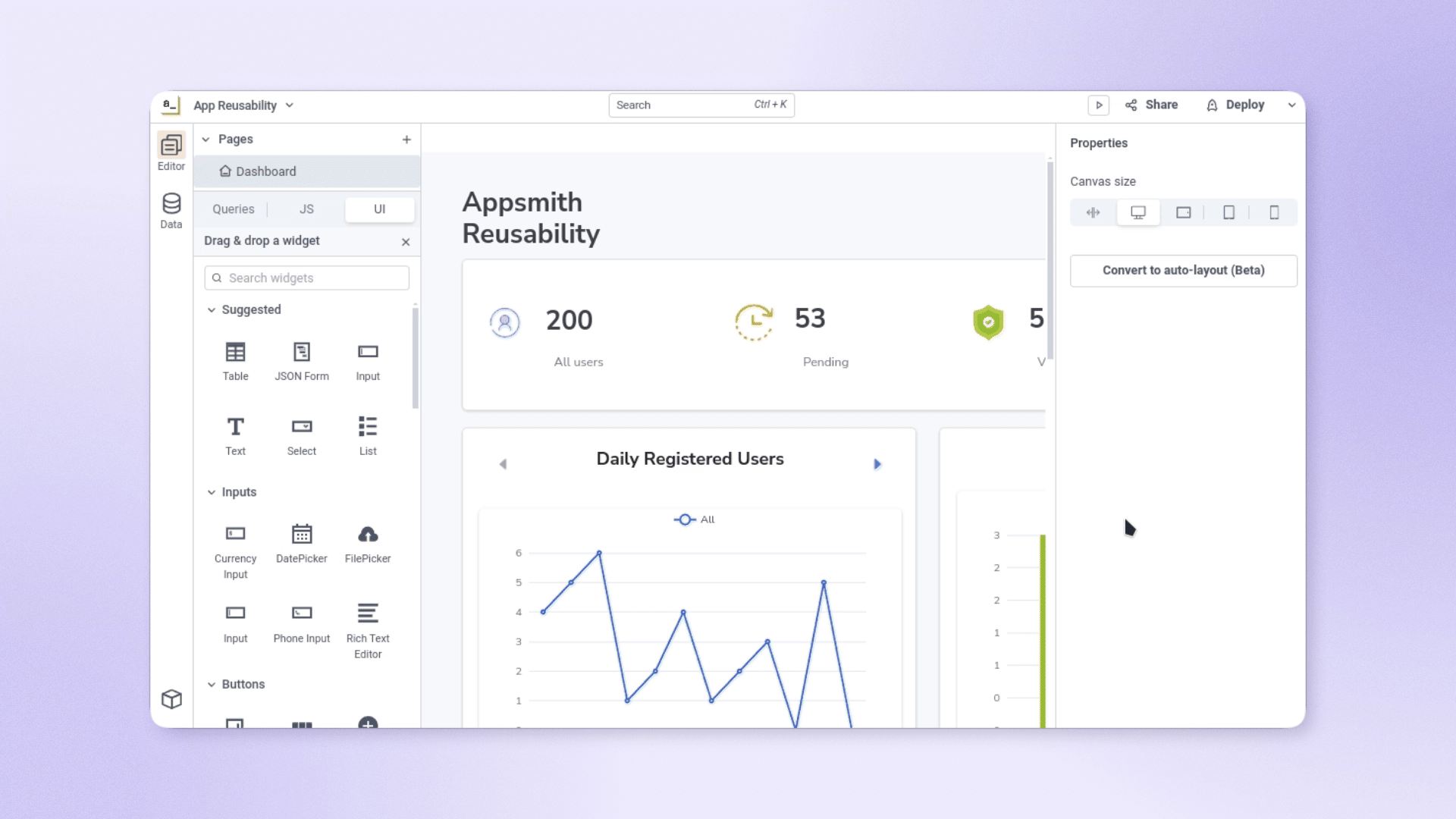 Recording showing how to share your app as a community template.