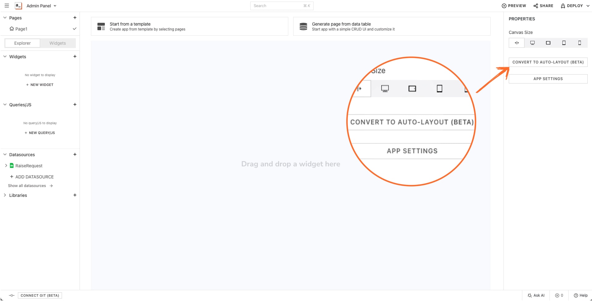 How to try intent-based auto-layouts