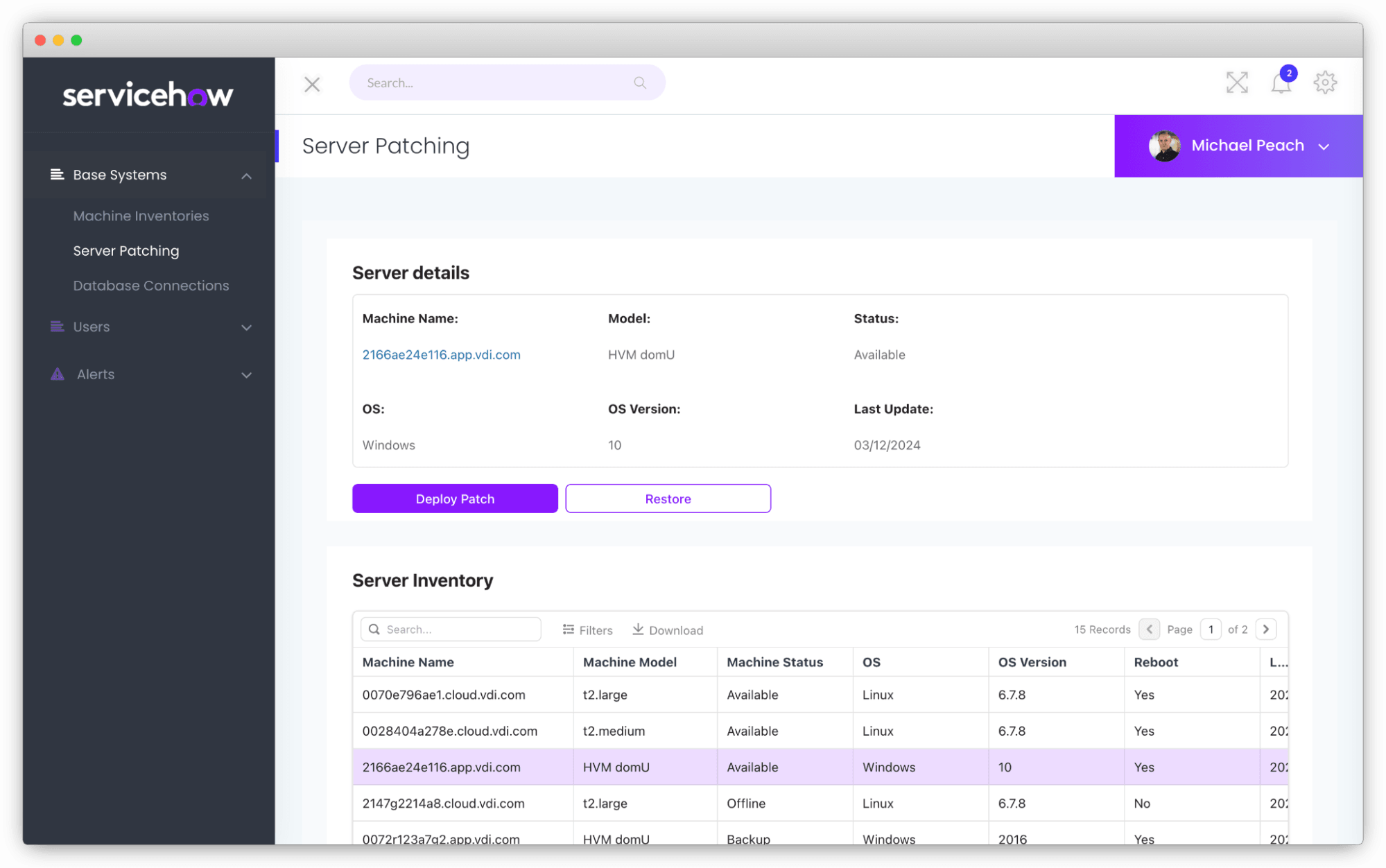 An image of an IT automation application built in Appsmith.