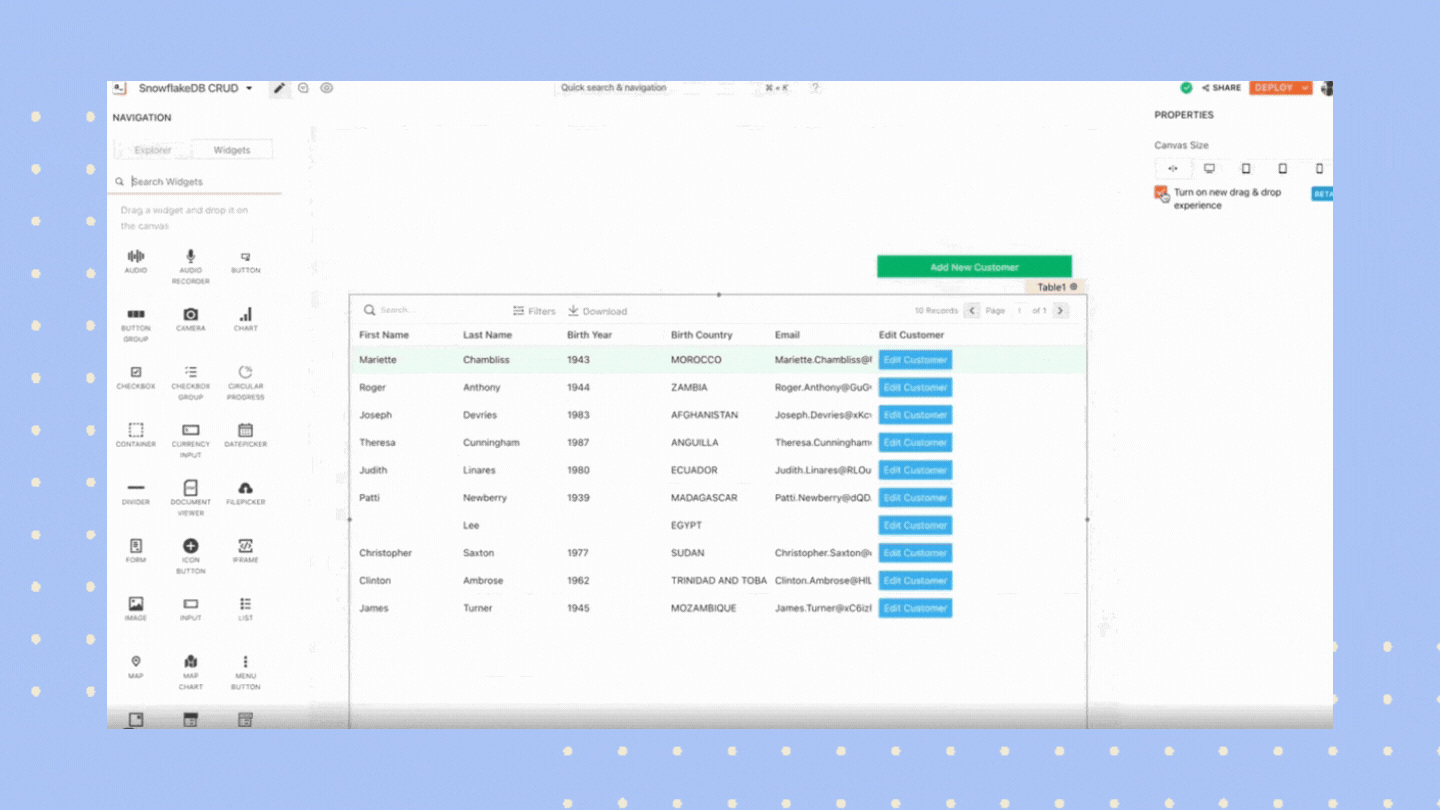 SEO | New Intelligent Drag and Drop Experience for Appsmith’s User Interface Builder