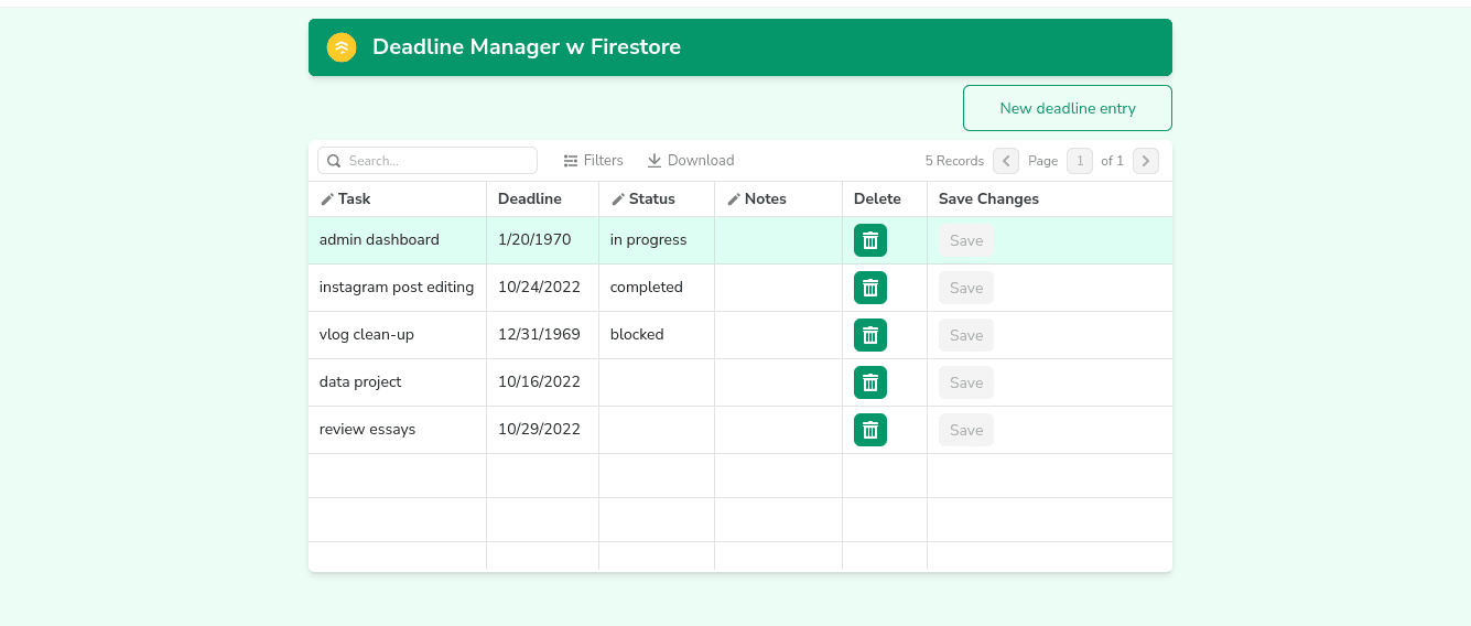 Build a Project Management Tool with Firestore and Appsmith
