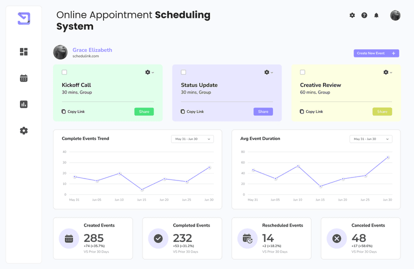 Appointment Scheduling Systems Examples Build an Online Appointment Scheduling System in Minutes